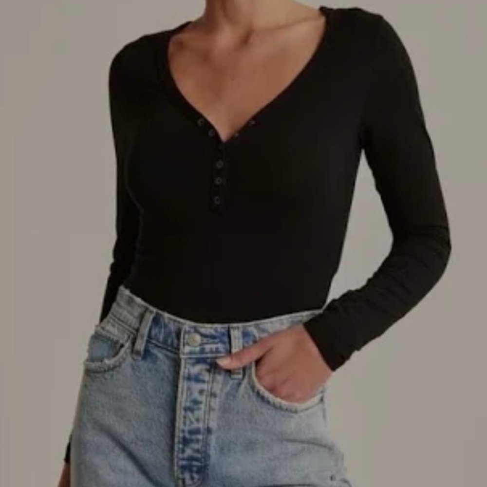 Abercrombie soft and cozy longsleeve bodysuit